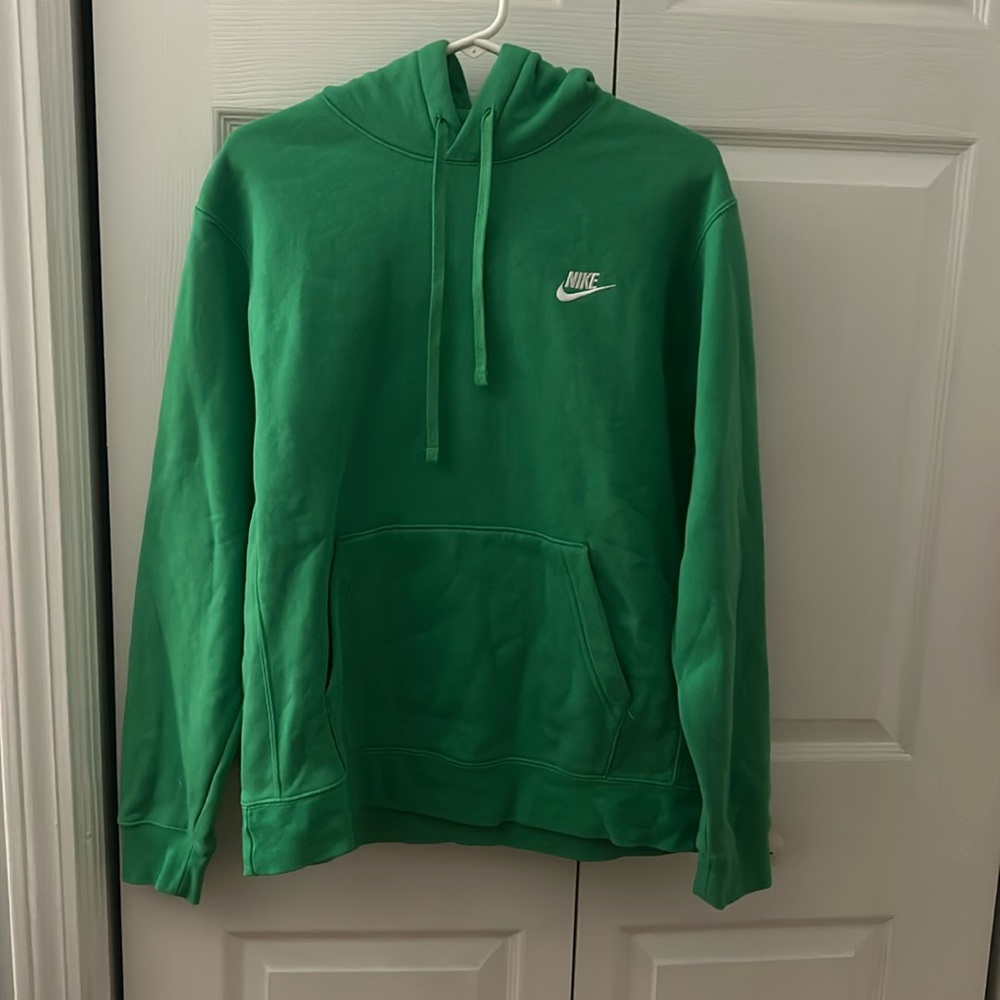 Nike men’s hoodie, green, size medium